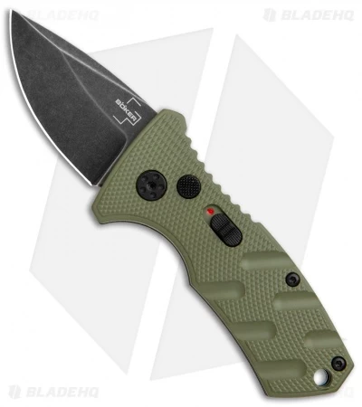 Boker Stubby Strike CA Legal Automatic Knife OD Green (1.9" Smokewash D2) 3 Boker Stubby Strike CA Legal Automatic Knife OD Green (1.9" Smokewash D2)