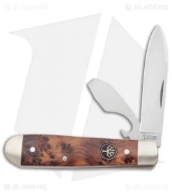 Boker Swell-End Jack Traditional Pocket Knife Thuya Wood (2.6" Satin)