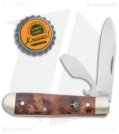 Boker Swell-End Jack Traditional Pocket Knife Thuya Wood (2.6" Satin) -Boker Shop Boker Swell End Jack Traditional Thuya Wood Satin 110916 BHQ 120609 jr bottlecap