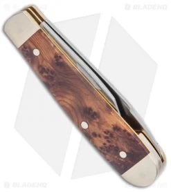 Boker Swell-End Jack Traditional Pocket Knife Thuya Wood (2.6" Satin) -Boker Shop Boker Swell End Jack Traditional Thuya Wood Satin 110916 BHQ 120609 jr side