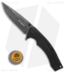 Boker T-Rex Eyetooth Frame Lock Knife Black G-10 (3.6" Black Stonewash) 01RY971 -Boker Shop Boker T Rex Eyetooth Black G10 Black SW BHQ 86578 er bottlecap