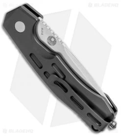 Boker Thunder Storm Automatic Knife Black (2.875" Satin AUS-8) 7 Boker Thunder Storm Automatic Knife Black (2.875" Satin AUS-8) -Boker Shop Boker Thunder Storm Auto Black Satin BHQ 110585 jr side