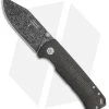 Boker Tiger Frame Lock Knife Black Burlap Micarta (3.3" Tiger Tank Damascus)