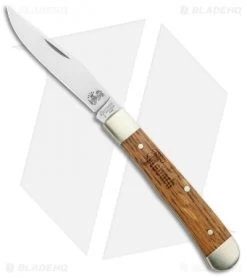 Boker Trapper Asbach Uralt Slip Joint Knife Oak Wood (3.3" Satin)