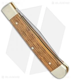 Boker Trapper Asbach Uralt Slip Joint Knife Oak Wood (3.3" Satin) -Boker Shop Boker Trapper Asbach Uralt SJ Oak Wood Satin BHQ 137741 jr side