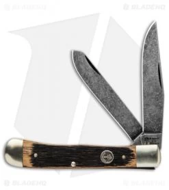 Boker Trapper Pocket Knife 4.25" Beer Barrel W/ Acid Washed Blades