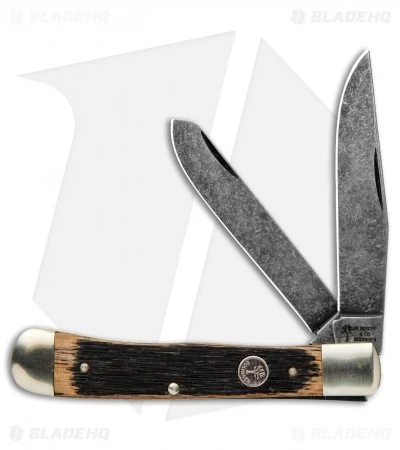 Boker Trapper Pocket Knife 4.25" Beer Barrel W/ Acid Washed Blades 3 Boker Trapper Pocket Knife 4.25" Beer Barrel W/ Acid Washed Blades