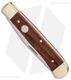 Boker Trapper Classic Gold Pocket Knife 4.125" Desert Ironwood 114004 -Boker Shop Boker Trapper Classic Gold 114004 BHQ 86933 er spine