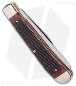 Boker Trapper Traditional Pocket Knife Jigged Brown Bone (Polished D2) -Boker Shop Boker Trapper Traditional Pocket Jigged Brown Bone BHQ 146624 jr side