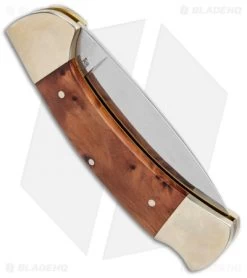 Boker Tree Brand 3000 Thuya II Lockback Knife Wood (3.375" Mirror) 112000TH -Boker Shop Boker Tree Brand 3000 Thuya II LB Wood Mirror BO112000TH BHQ 94763 jr side