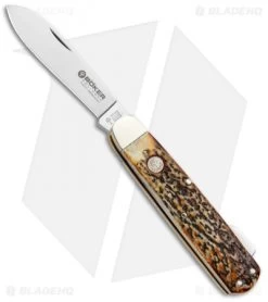 Boker Tree Brand Hunting Knife Mono Lockback Stag (3.25" Satin) 110615