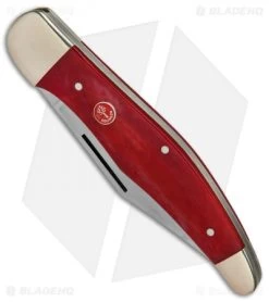 Boker Tree Brand L.E. Hunter Lockback Pocket Knife 5.25" Smooth Red Bone -Boker Shop Boker Tree Brand LE Hunter Smooth red bone BHQ 78496 er spine