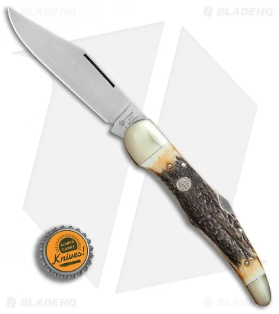 Boker Tree Brand L.E. Hunter Lockback Pocket Knife 5.25" Stag 111011HH 6 Boker Tree Brand L.E. Hunter Lockback Pocket Knife 5.25" Stag 111011HH - Image 4