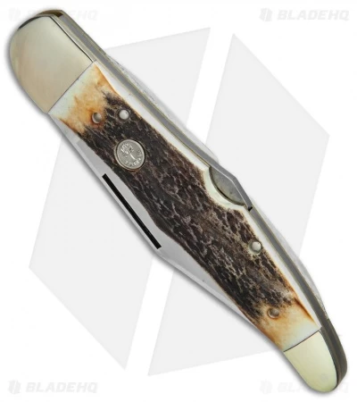 Boker Tree Brand L.E. Hunter Lockback Pocket Knife 5.25" Stag 111011HH 5 Boker Tree Brand L.E. Hunter Lockback Pocket Knife 5.25" Stag 111011HH - Image 3