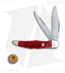 Boker Tree Brand L.E. Trapper Double Lockback Pocket Knife 5.25" Smooth Red Bone -Boker Shop Boker Tree Brand LE Trapper Double smooth red bone BHQ 78495 er bottlecap 1