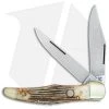 Boker Tree Brand L.E. Trapper Double Lockback Pocket Knife 5.25" Stag