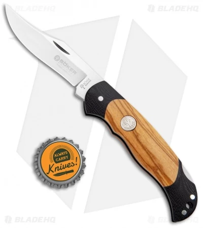 Boker Tree Jr Scout Lightweight Lockback Knife Olive (2.75" Satin) 111975 6 Boker Tree Jr Scout Lightweight Lockback Knife Olive (2.75" Satin) 111975 - Image 4