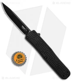 Boker USA OTF Automatic Knife Black Aluminum (3.5" Black) 06EX263 -Boker Shop Boker USA OTF Auto Black Aluminum Black 06EX263 BHQ 94103 jr bottlecap
