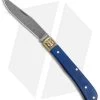 Boker Uno Trapper 2021 Annual Collector Knife Blue Curly Maple (3" Damascus)