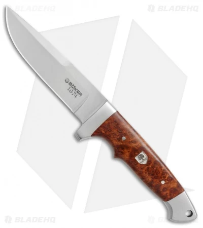 Boker Vollintegral 2.0 1674 Fixed Blade Knife Amboina Root Wood (4.6" Satin) 3 Boker Vollintegral 2.0 1674 Fixed Blade Knife Amboina Root Wood (4.6" Satin)