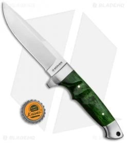 Boker Vollintegral 2.0 Fixed Blade Knife Green Curly Birch (4.6" Satin) -Boker Shop Boker Vollintegral 2.0 Fixed Blade Green Curly Birch Satin BHQ 121106 jr bottlecap