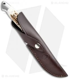Boker Vollintegral XL 2.0 Fixed Blade Knife Stag Horn (5.8" Satin) 125638 -Boker Shop Boker Vollintegral XL 2.0 Stag Horn Satin 125638 BHQ 118361 jr sheath