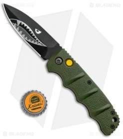 Boker Warhawk Kalashnikov Dagger Automatic Knife Green (3.25" Black D2) -Boker Shop Boker Warhawk Kalashnikov Dagger Auto Black 01KALS41NSOI BHQ 92862 jr bottlecap