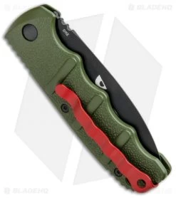 Boker Warhawk Kalashnikov Dagger Automatic Knife Green (3.25" Black D2) -Boker Shop Boker Warhawk Kalashnikov Dagger Auto Black 01KALS41NSOI BHQ 92862 jr side