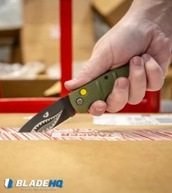 Boker Warhawk Kalashnikov Dagger Automatic Knife Green (3.25" Black D2) -Boker Shop Boker Warhawk Kalashnikov Dagger Automatic Knife Black BHQ92862 kp in a box hand web