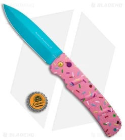 Boker XXL Kalashnikov Exclusive Dessert Warrior Automatic Knife (4.75" Blue) -Boker Shop Boker XXL Kalashnikov Auto Dessert Warrior BHQ Exclusive Pink Blue BHQ 126276 jr bottlecap