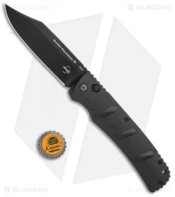 Boker XXL Kalashnikov Bowie Automatic Knife (4.75" Black D2) -Boker Shop Boker XXL Kalashnikov Bowie Auto Black BHQ 99623 jr bottlecap