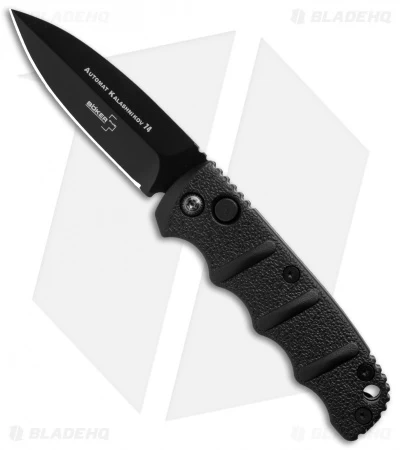 Boker Mini Kalashnikov Automatic Knife Dagger (2.5" Black D2) 3 Boker Mini Kalashnikov Automatic Knife Dagger (2.5" Black D2)