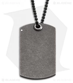 Boker Plus Kubasek KTK Dog Tag Knife Titanium (1.75" Satin) -Boker Shop boker 01BO210 dl back