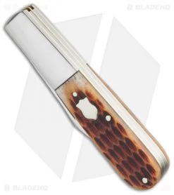 Boker Plus Barlow Knife 3.25" Brown Jigged Bone 01BO493 -Boker Shop boker 01bo493 bottom cm