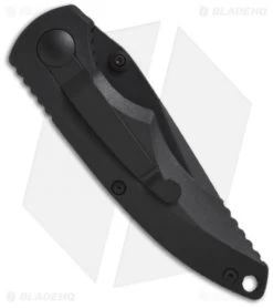 Boker Gemini Tactical Liner Lock Knife (3.375" Black Serr) 110090B -Boker Shop boker 110090b back