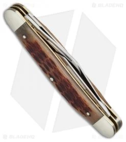 Boker Medium Stockman Knife 3.5" Brown Jigged Bone 110727 -Boker Shop boker 110727 side cm