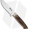 Boker Arbolito Hunter Fixed Blade Knife Stag Horn (3.75" Satin) -Boker Shop boker arbolito huner stag horn BHQ 40123 dl