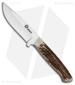 Boker Arbolito Hunter Fixed Blade Knife Stag Horn (3.75" Satin)