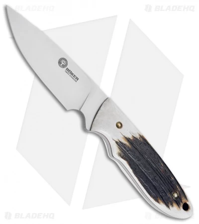 Boker Arbolito Pine Creek Fixed Blade Knife Stag Horn (3.675" Satin) 02BA701H 3 Boker Arbolito Pine Creek Fixed Blade Knife Stag Horn (3.675" Satin) 02BA701H