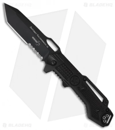 Boker Plus Kalashnikov 10 Tactical Tanto Folder (3.375" Black Serr) 01KAL10T 3 Boker Plus Kalashnikov 10 Tactical Tanto Folder (3.375" Black Serr) 01KAL10T