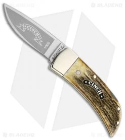 Boker Cinch Lockback Stag Horn (2.00" Satin) 11CI1006