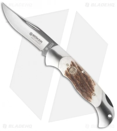 Boker Classic Pocket Knife 4" Stag Handle 112004ST 3 Boker Classic Pocket Knife 4" Stag Handle 112004ST