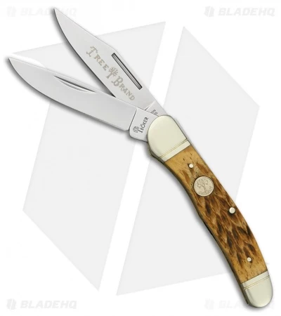 Boker Copperhead Pocket Knife 3.75" Jigged Brown Bone 110723 3 Boker Copperhead Pocket Knife 3.75" Jigged Brown Bone 110723