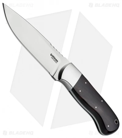 Boker Drikas Fixed Blade Knife Grenadill Wood (4.625" Mirror) 120648 3 Boker Drikas Fixed Blade Knife Grenadill Wood (4.625" Mirror) 120648