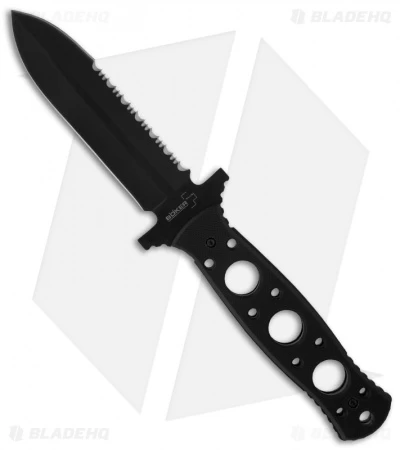 Boker Plus Steel Mariner Fixed Blade Knife (4" Black Serr) 02BO285 3 Boker Plus Steel Mariner Fixed Blade Knife (4" Black Serr) 02BO285