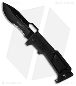Boker Plus Kalashnikov 2009 Liner Lock Knife (3.375" Black Serr) 01KAL09