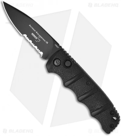 Boker Kalashnikov 74 Automatic Knife (3.25" Black D2 Serr) 3 Boker Kalashnikov 74 Automatic Knife (3.25" Black D2 Serr)