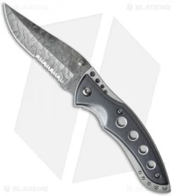 Boker Magnum Snowflake Damascus Liner Lock Knife (3" Satin) 01GL0623