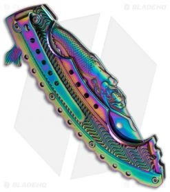 Boker Magnum Rainbow Mermaid Liner Lock Knife (3.75" Spectrum) 01LG318 7 Boker Magnum Rainbow Mermaid Liner Lock Knife (3.75" Spectrum) 01LG318 -Boker Shop boker magnum 01lg318 cm side