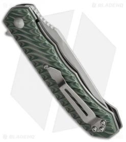 Boker Magnum Green G-10 Flipper Knife (3.4" Satin) 01LG445 -Boker Shop boker magnum 01lg445 cm side